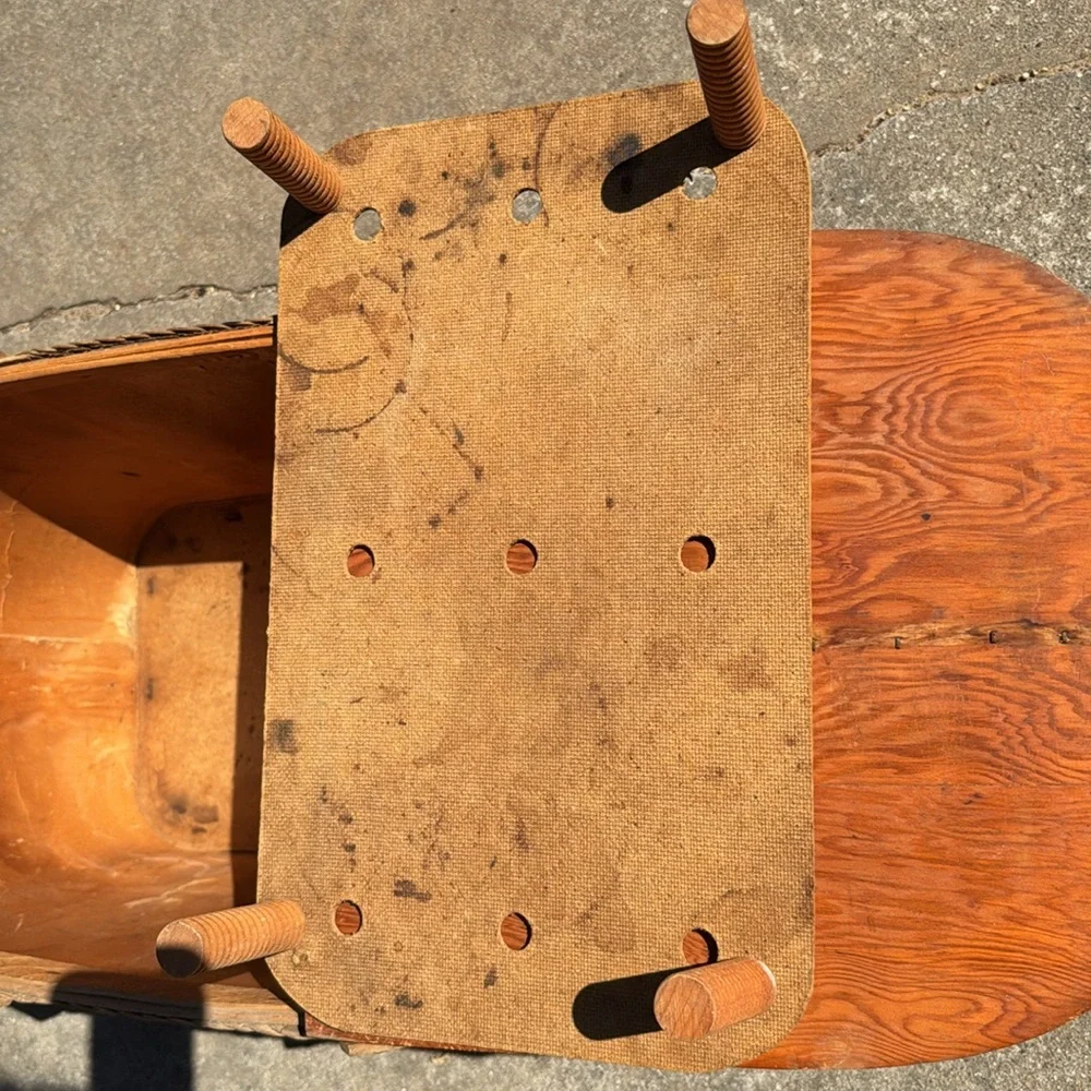 Basket Vintage Picnic Basket with Table Inside